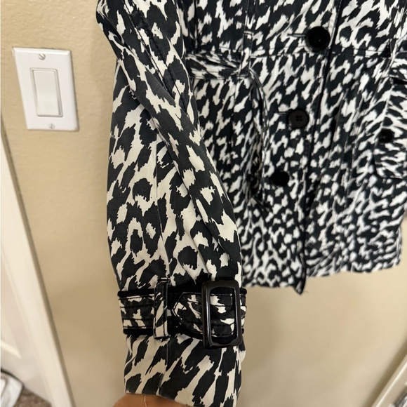 Leopard animal print Peacoat trench coat - Picture 8 of 10